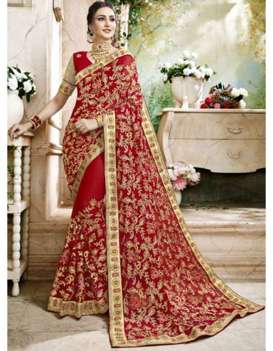 North Indian Sarees - Try These 15 Eye-Catching Designs | Indian sarees,  Indian silk sarees, Indian saree blouses designs
